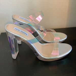 Steve Madden clear heals